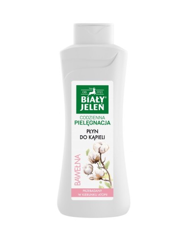 BIAŁY JELEŃ Płyn do kąpieli i pod prysznic BAWEŁNA 750ml