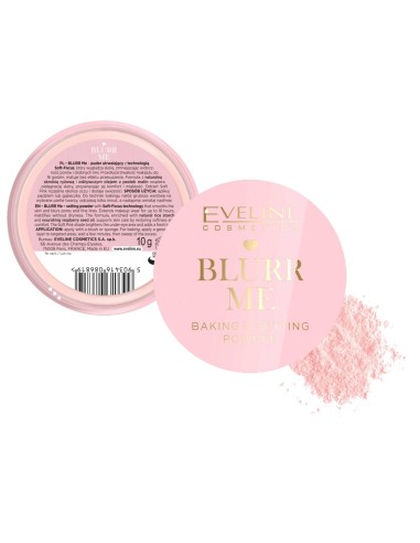 EVELINE BLURR ME Puder sypki utrwalający, efekt filtra 10 g