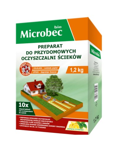 MICROBEC BIO Aktywator do przydomowych oczyszczalni ścieków CYTRYNA 1.2 kg
