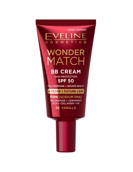 EVELINE WONDER BB Krem wielozadaniowy VANILLA 02 SPF50 30 ml