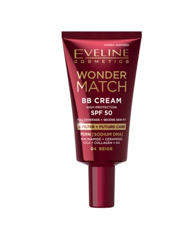 EVELINE WONDER BB Krem wielozadaniowy BEIGE 04 SPF50 30 ml