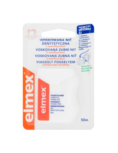 ELMEX Nić dentystyczna woskowana 
