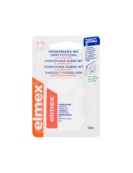 ELMEX Nić dentystyczna woskowana 