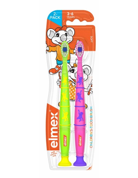 ELMEX Szczoteczka do zębów dla dzieci 3-6 lat SOFT, 2 szt