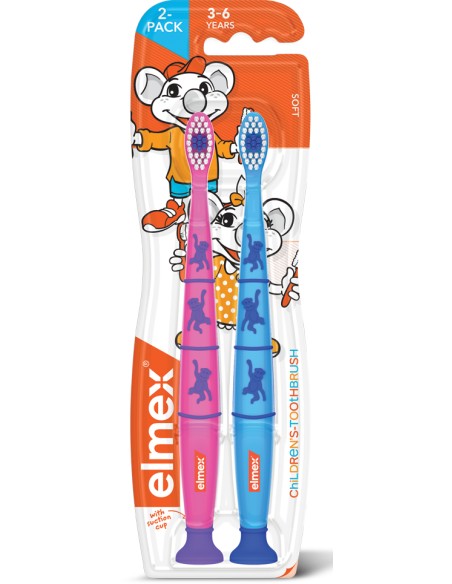 ELMEX Szczoteczka do zębów dla dzieci 3-6 lat SOFT, 2 szt