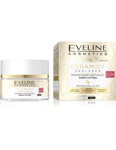 EVELINE CERAMIDY Krem do twarzy 60+ LIFTINGUJĄCY, 50 ml