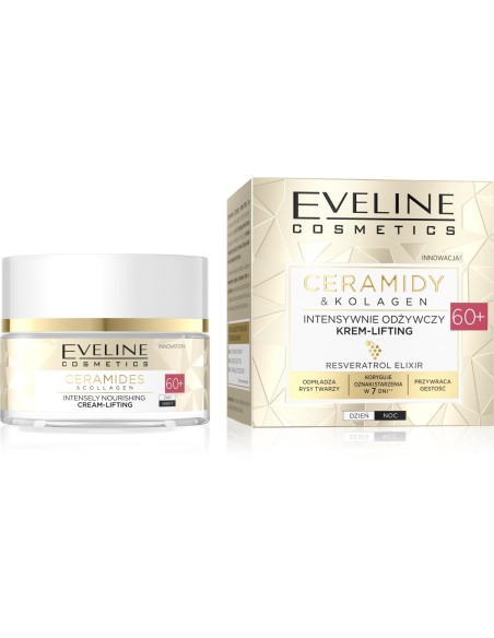 EVELINE CERAMIDY Krem do twarzy 60+ LIFTINGUJĄCY, 50 ml