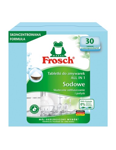 FROSCH Sodowe Tabletki do Zmywarek All in 1, 30 szt