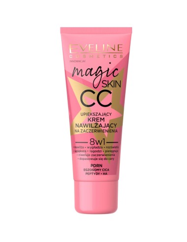 EVELINE MAGIC SKIN Krem CC nawilżający na zaczerwienienia 8W1 30 ml