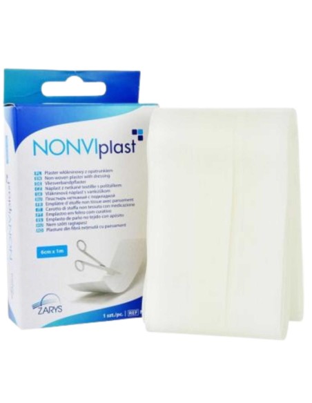 VITA HEALTH BY ZARYS NONVI Plaster z opatrunkiem do cięcia WŁÓKNINOWY 1 m, 1 szt