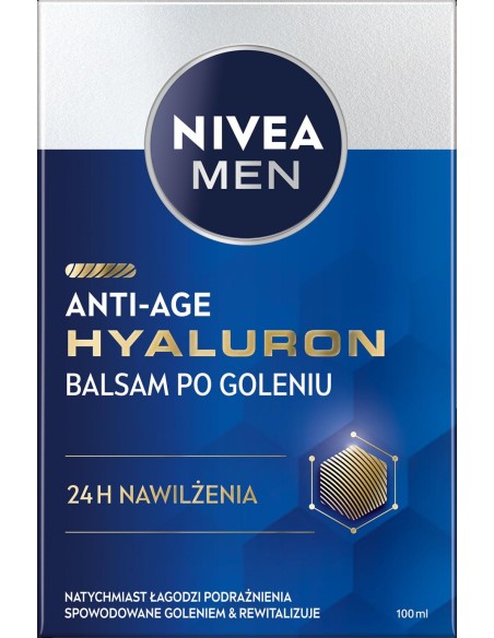 NIVEA MEN Balsam po goleniu nawilżający ANTI-AGE HYALURON, 100 ml