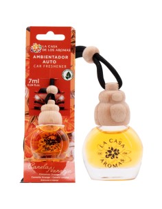 LA CASA DE LOS AROMAS Odświeżacz do samochodu CYNAMON-POMARAŃCZA , 7 ml
