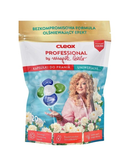 CLEOX PROFESSIONAL Kapsułki do prania UNIWERSALNE BY MAGDA GESSLER, 20 szt