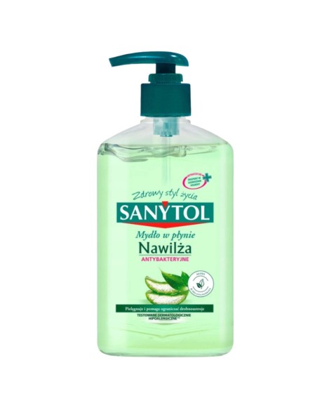 SANYTOL Mydło w płynie antybakteryjne NAWILŻAJĄCE O ZAPACHU ALOESU, 250 ml