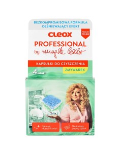 CLEOX PROFESSIONAL Kapsułki do czyszczenia zmywarki BY MAGDA GESSLER, 4 x 20 g
