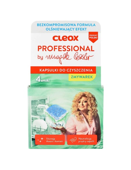 CLEOX PROFESSIONAL Kapsułki do czyszczenia zmywarki BY MAGDA GESSLER, 4 x 20 g