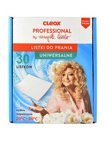 CLEOX PROFESSIONAL Listki do prania UNIWERSALNE BY MAGDA GESSLER, 30 szt