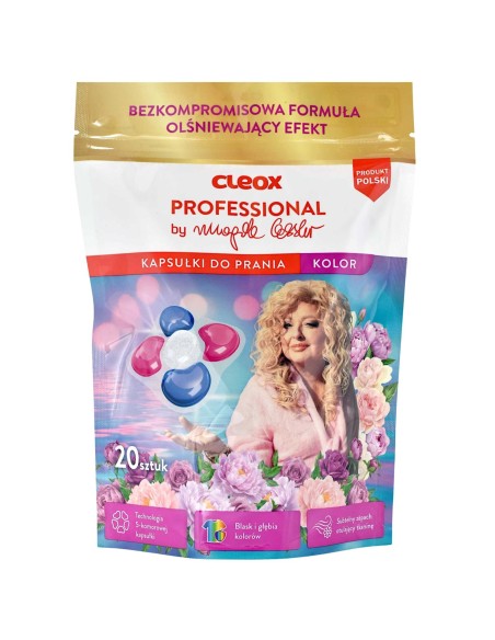 CLEOX PROFESSIONAL Kapsułki do prania KOLOR BY MAGDA GESSLER, 20 szt