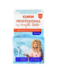 CLEOX PROFESSIONAL Kapsułki  do czyszczenia pralki BY MAGDA GESSLER, 4 x 20 g