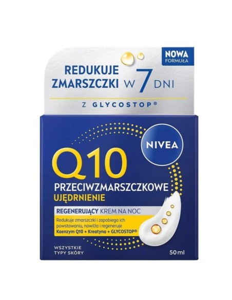 NIVEA Q10 POWER Krem do twarzy na noc NAWILŻAJĄCY, 50 ml