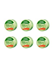 INSTITUTO ESPANOL ALOE VERA Nawilżający krem do ciała i rąk na bazie aloesu, 200 ml, Pakiet 6 x 200 ml