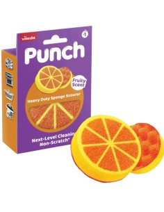 VILEDA PUNCH Termoaktywny zmywak kuchenny POMARAŃCZOWY, 1 szt