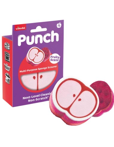VILEDA PUNCH Uniwersalny zmywak kuchenny JABŁKOWY, 1 szt