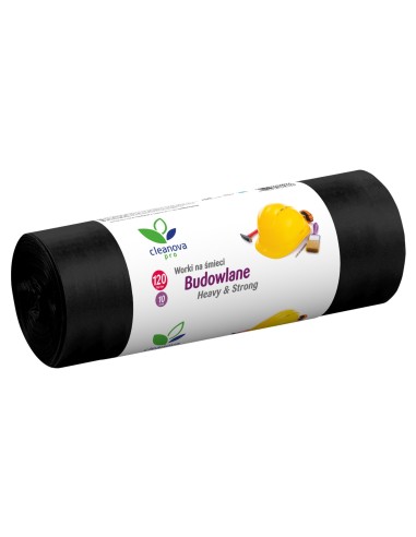 CLEANOVA PRO Worki na śmieci BUDOWLANE 120 l 10 szt, 1 op