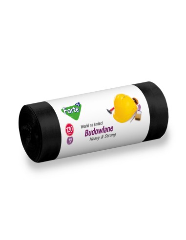 CLEANOVA PRO Worki na śmieci BUDOWLANE 120 l 10 szt, 1 op