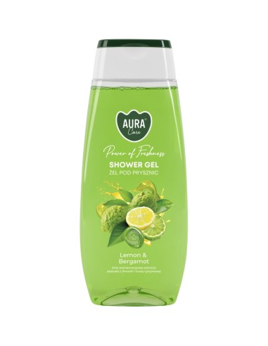 BISPOL AURA Żel pod prysznic, CYTRYNA I BERGAMOTKA 350 ml