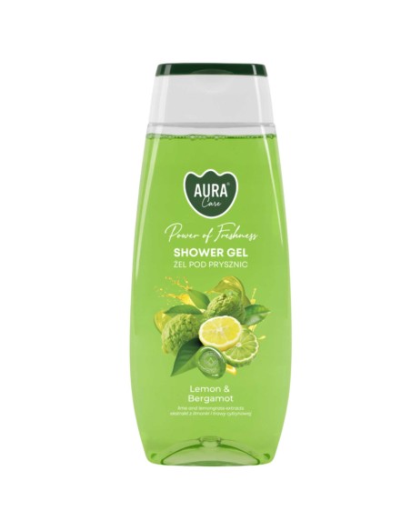 BISPOL AURA Żel pod prysznic, CYTRYNA I BERGAMOTKA 350 ml
