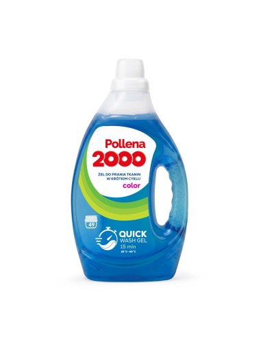 POLLENA 2000 Żel do prania w krótkim cyklu COLOR 49 prań, 1,96 l