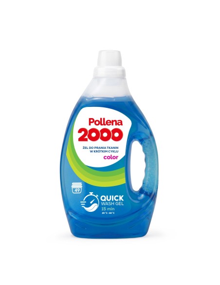 POLLENA 2000 Żel do prania w krótkim cyklu COLOR 49 prań, 1,96 l