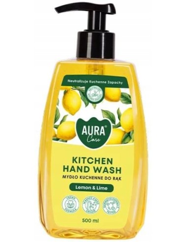BISPOL AURA Mydło kuchenne w płynie CYTRYNA I LIMONKA, 500 ml