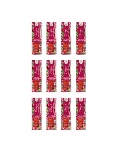 LA CASA DE LOS AROMAS INTENSO Patyczki zapachowe, WIŚNIA , 100 ml, PAKIET 12 x 100 ml