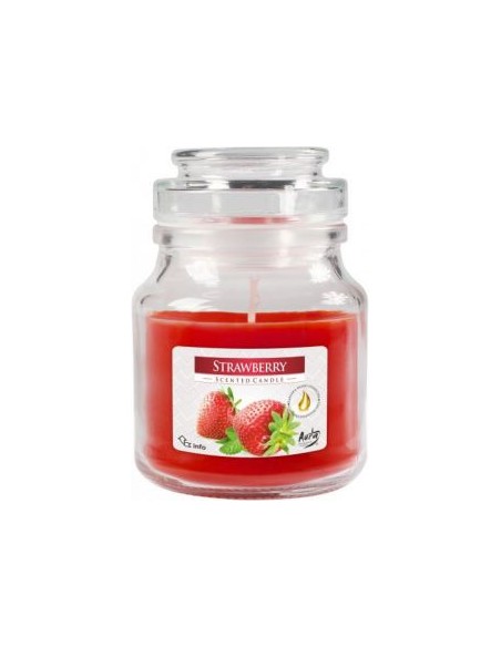 BISPOL AURA Świeca zapachowa w szkle SND71-73 TRUSKAWKA, 120 g