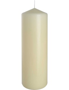 BISPOL świeca walec SW80/250-011 ECRU, 1 sztuka