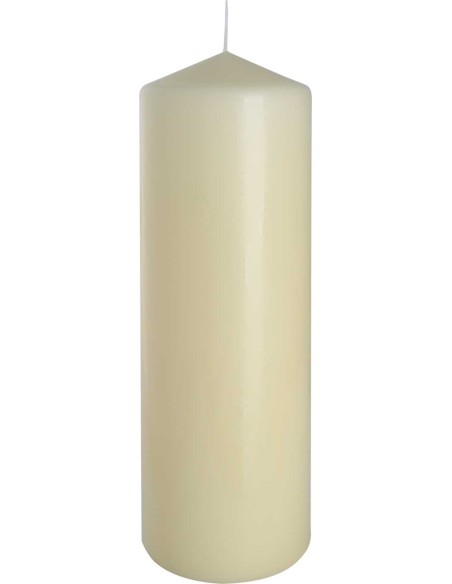 BISPOL świeca walec SW80/250-011 ECRU, 1 sztuka