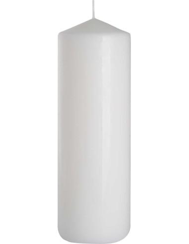 BISPOL świeca walec SW80/250-090 BIAŁA, 1 sztuka
