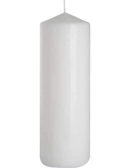 BISPOL świeca walec SW80/250-090 BIAŁA, 1 sztuka