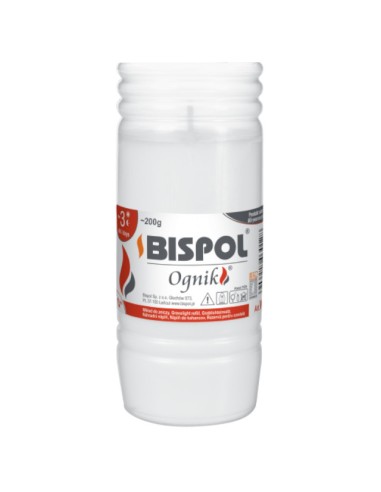 BISPOL OGNIK Wkład do zniczy parafinowy WP3, 1 szt