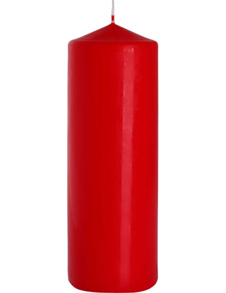 BISPOL świeca walec SW80/250-030 CZERWONA, 1 sztuka