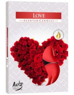 BISPOL podgrzewacze zapachowe P15-105 LOVE, 6 sztuk