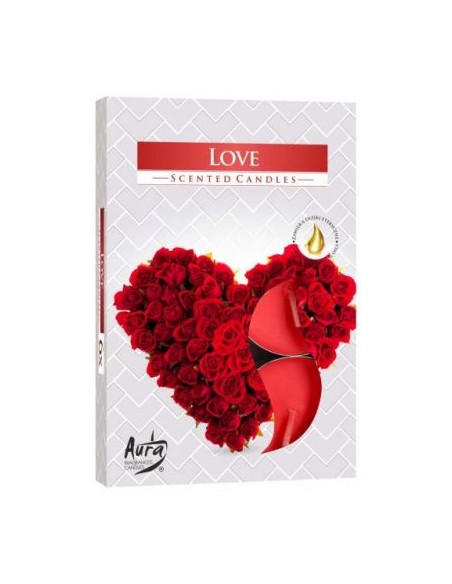 BISPOL podgrzewacze zapachowe P15-105 LOVE, 6 sztuk