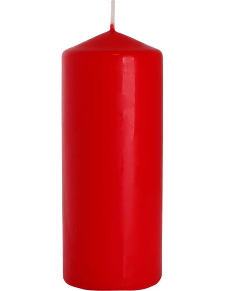 BISPOL świeca walec SW60/150-030 CZERWONA 1 sztuka