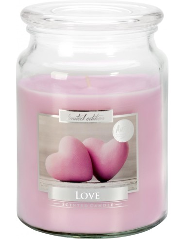 BISPOL AURA Świeca zapachowa w szkle SND99-105, LOVE, 500 g