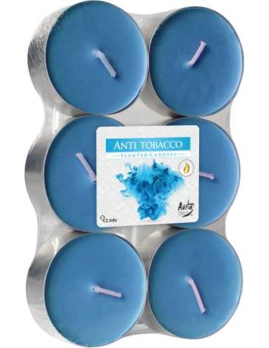 BISPOL Podgrzewacze zapachowe maxi ANTYTABAK, 6 szt
