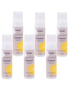 FLOR DE MAYO RUMIANEK Pianka oczyszczająca do mycia twarzy CAMOMILA, pakiet 6 x 200 ml.