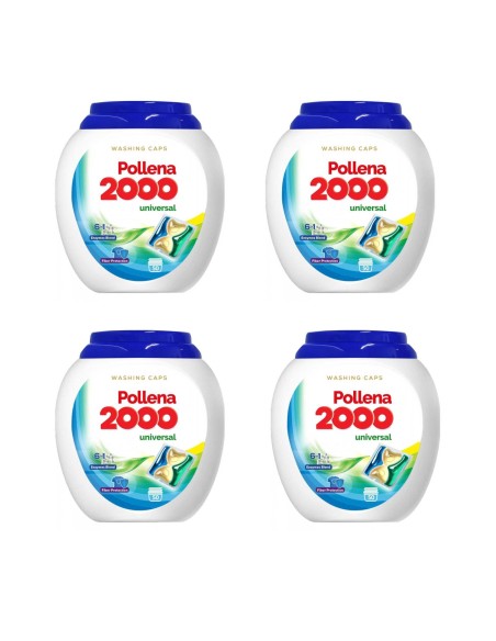 POLLENA 2000 Kapsułki do prania UNIWERSALNE 50 szt, 1 op, PAKIET 4 x 50 szt