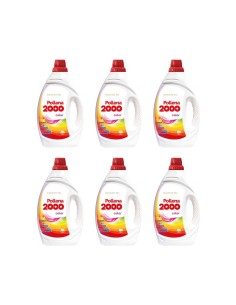 POLLENA 2000 Żel do prania KOLOR 57 prań, 2 l, pakiet 6 szt.